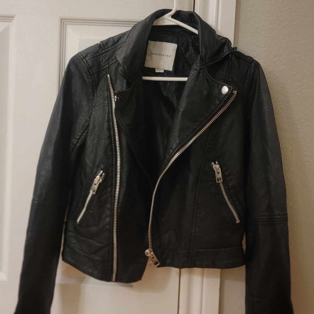 American Eagle Black Leather Jacket